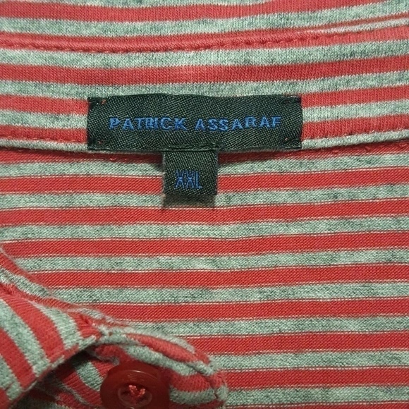 PATRICK Assaraf Pima Cotton Short Sleeve Polo Golf - Picture 7 of 8